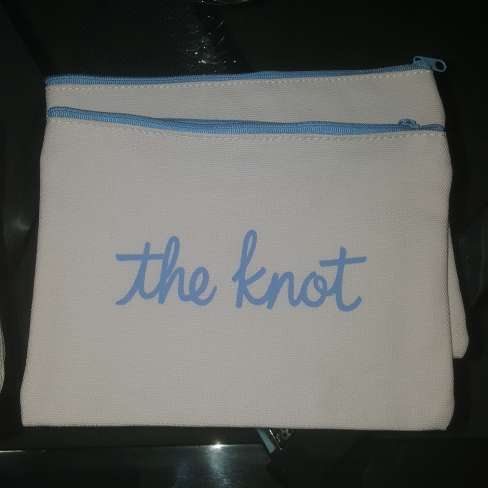 "The knot" wedding cosmetic bags (2)